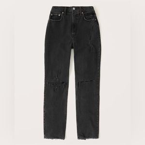 Abercrombie Curve Love 90s Ultra High Rise Straight Jeans